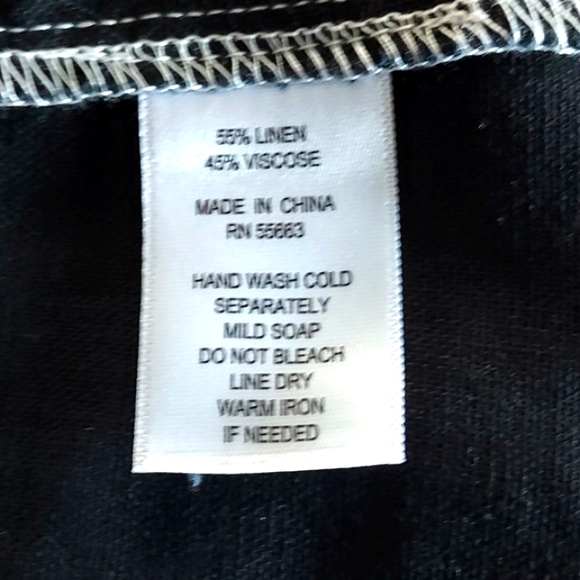 NWT FORCYNTHIA Sleeveless Linen Blend Colorblock Black Gray & White Dress Si… - Picture 7 of 10